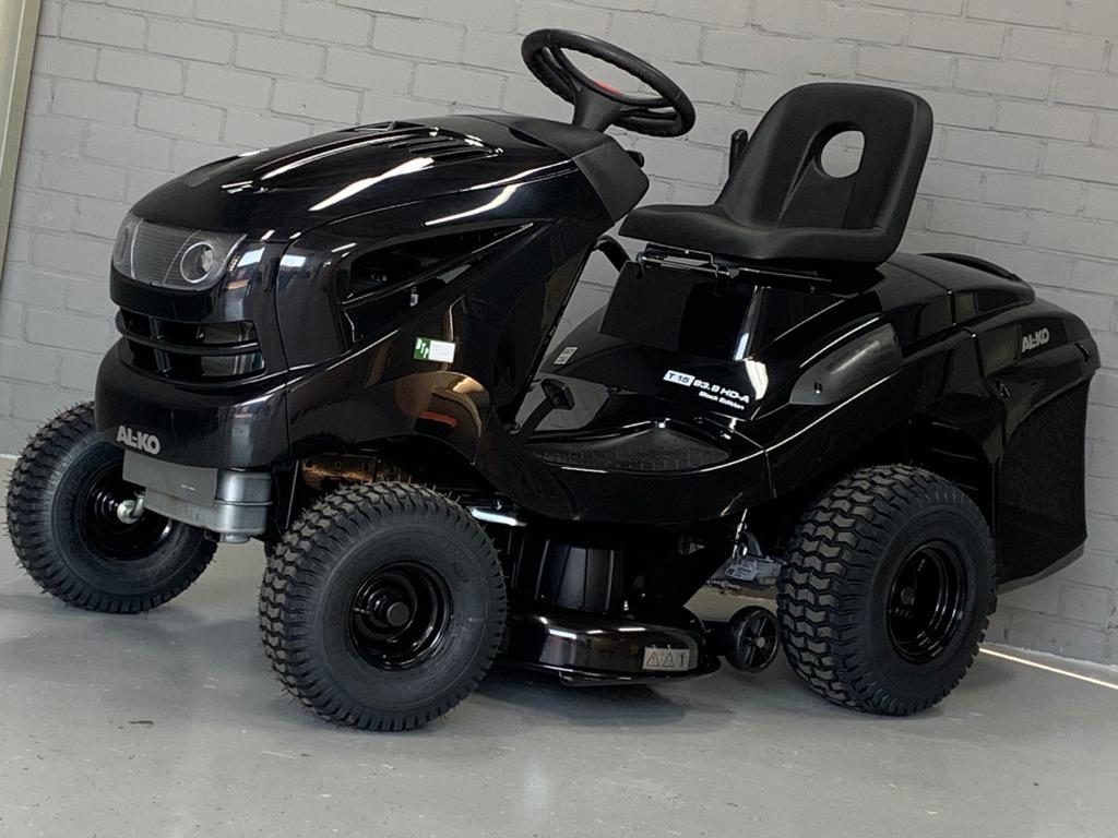 pijp . groef Alko HD-A Black Edition zitmaaier met opvang – Blokland Tuin en Parkmachines