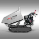 Rupsdumper Jansen RD-200, hydraulische kiepbak, 9PK benzinemotor