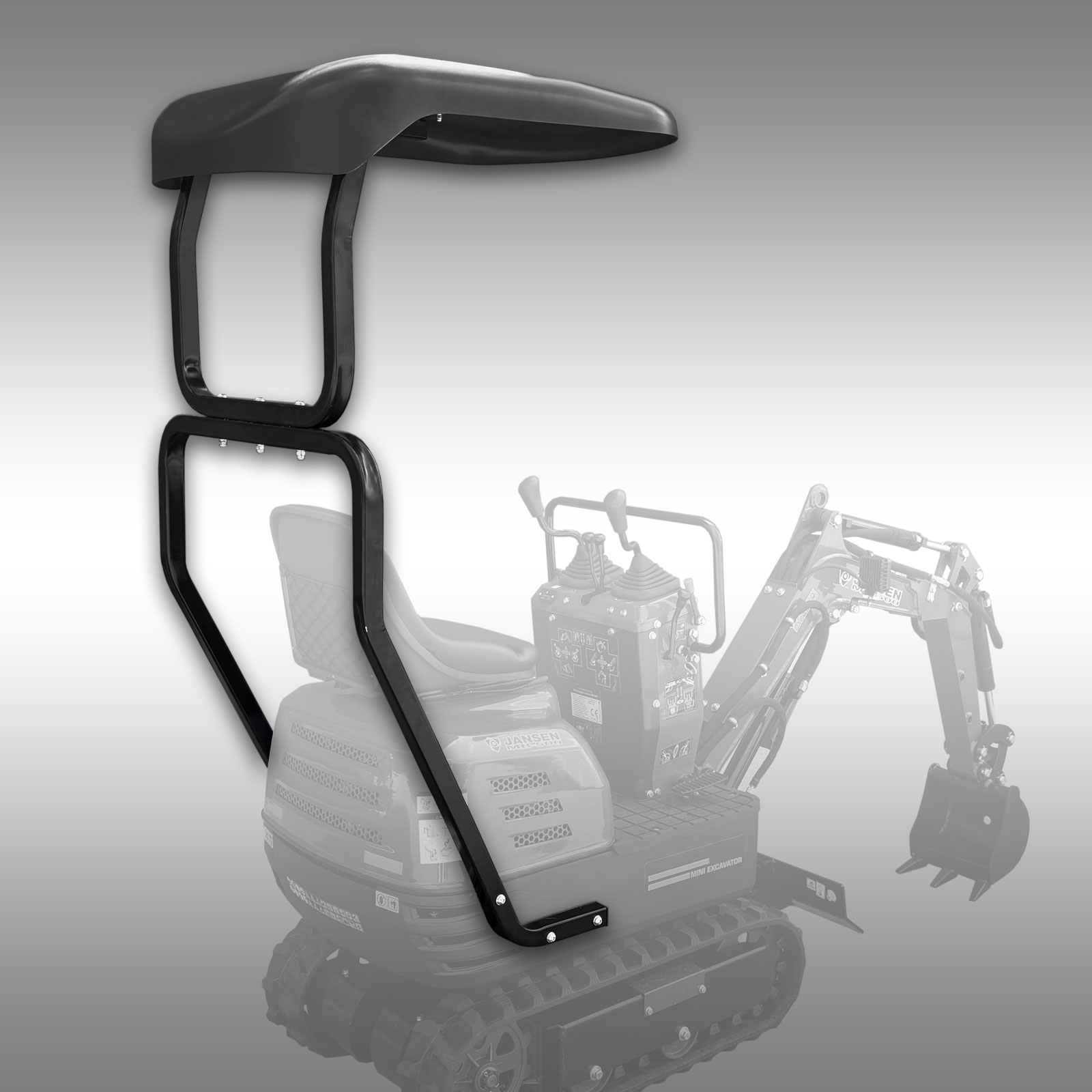 1517062_02 Optioneel Dak voor de JANSEN MB-500 Minigraafmachine - Afbeelding 2