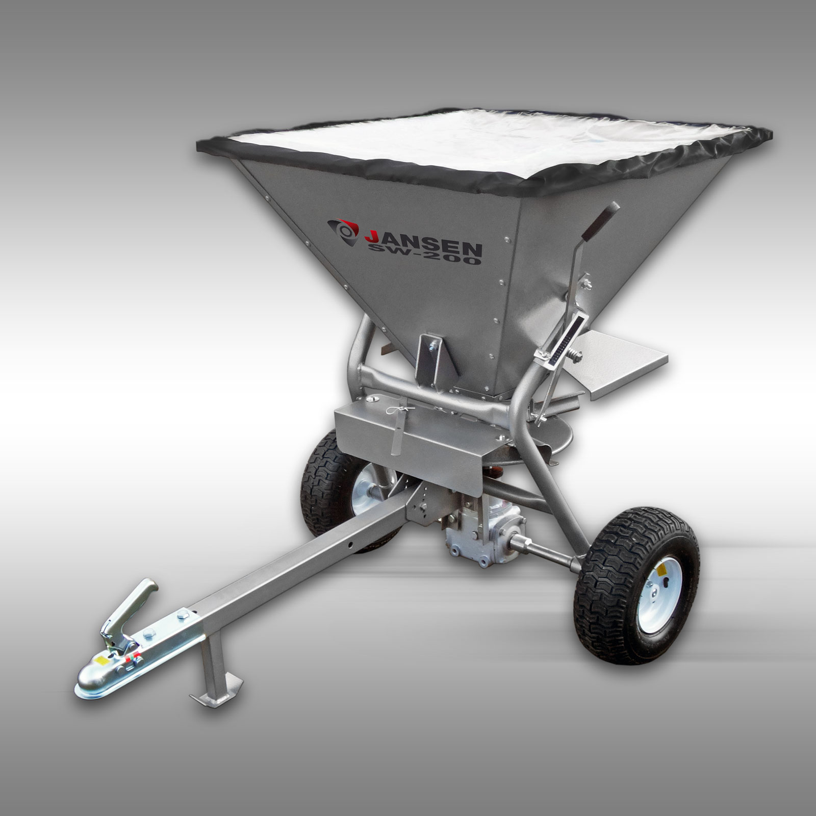 1729050_01hFclxBijg25Z7 Strooiwagen Jansen SW-200 extra zwaar meststrooier, zoutstrooier - Afbeelding 1