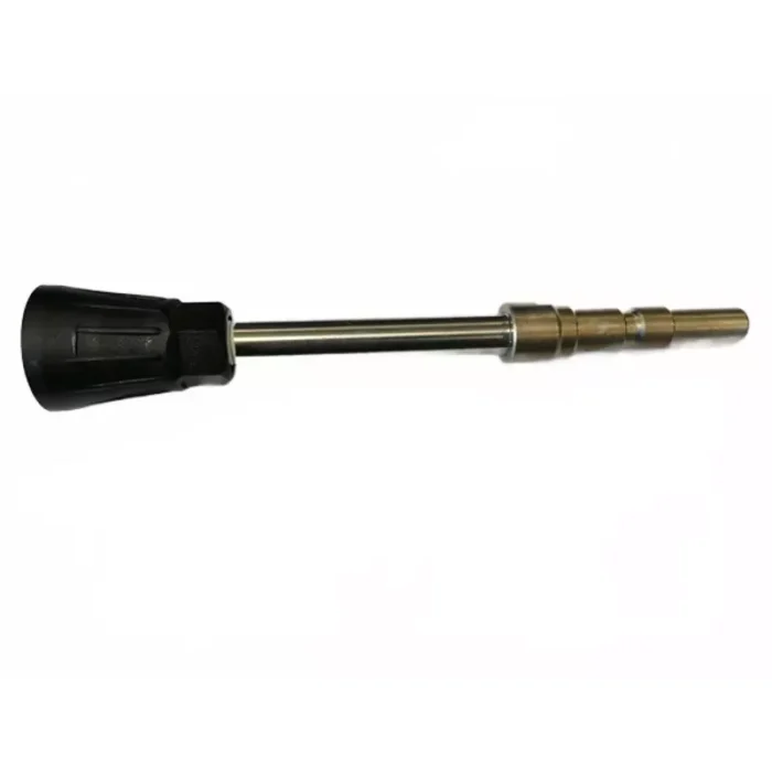 Lans 100 MM inox + steeknippel D12 zonder sproeier - Afbeelding 1