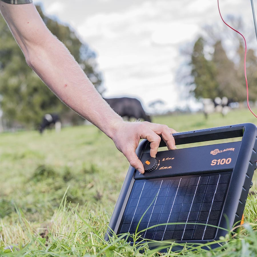 Gallagher schrikdraadapparaat s100 Solar met zonnepaneel - Afbeelding 4