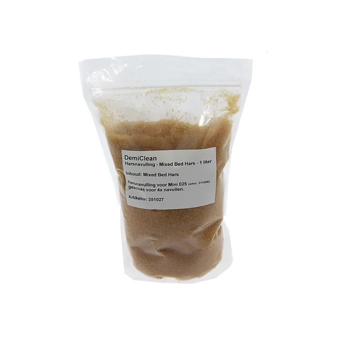 demiclean harsnavulling – mixed bed hars – 1 liter - Afbeelding 1