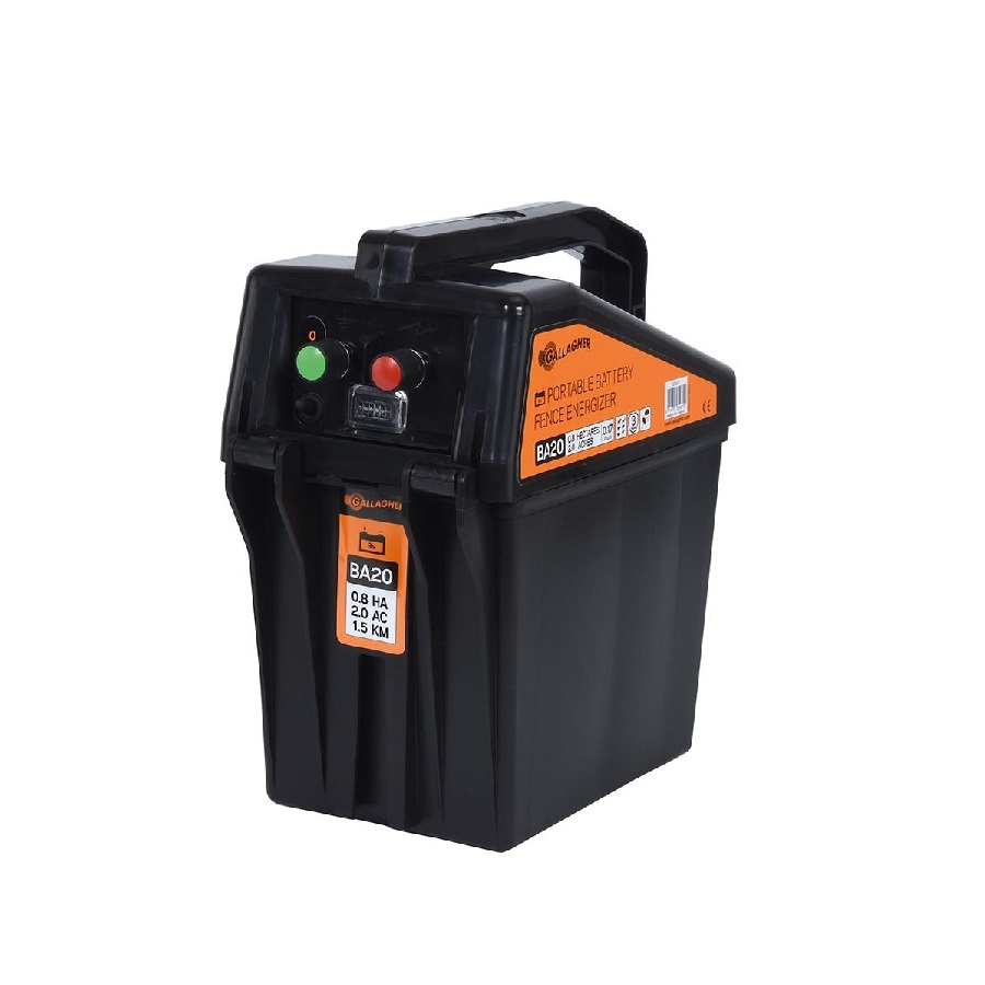 Gallagher schrikdraadapparaat BA 20 met batterij ACTIE!