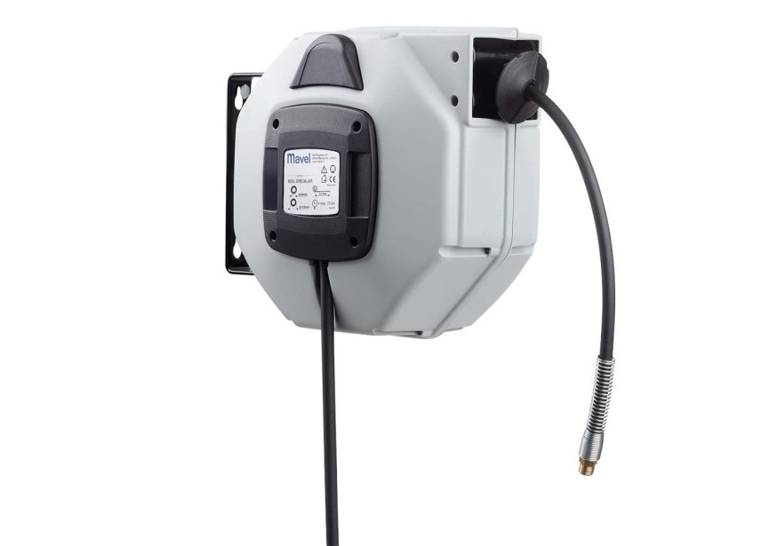 568823100 slanghaspel 12m (lucht/water) - 10 bar - slang dia. int. 8mm - Afbeelding 1