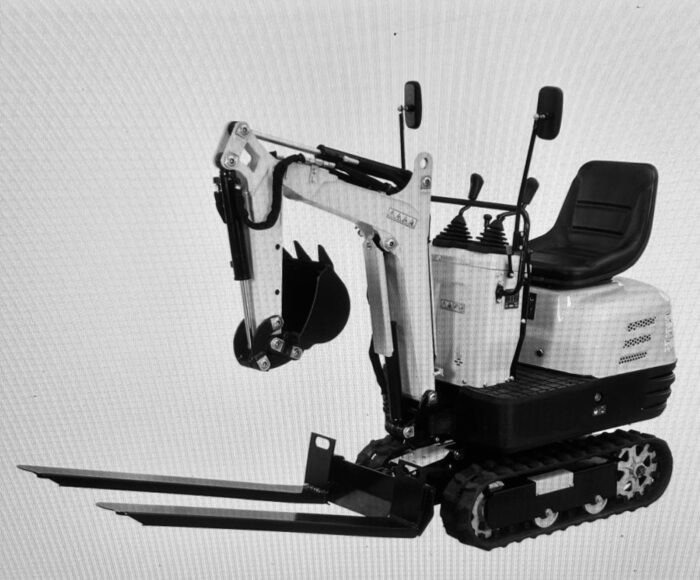 Palletvorken / palletlepels voor mb-500 minigraver - Afbeelding 1