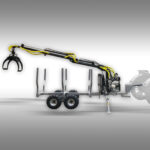 Bomen transport aanhanger Jansen HRW-30, transportaanhanger met laadkraan - Afbeelding 6