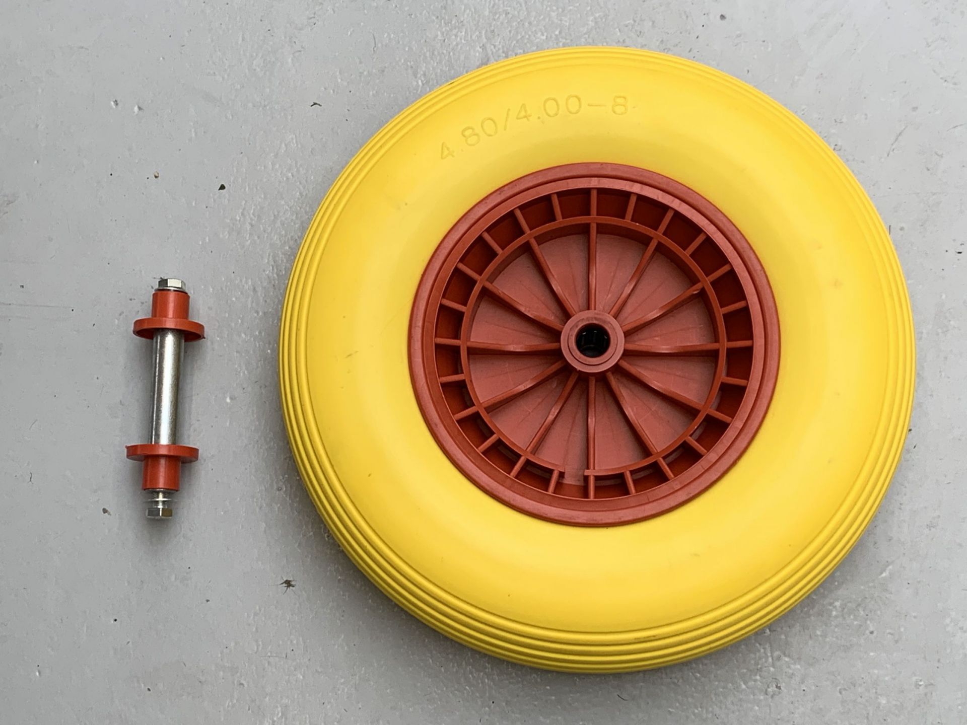 Actie kruiwagenwiel anti lek, massief