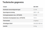 Remko kachel EM3000 230V 3.2KW Professioneel - Afbeelding 4