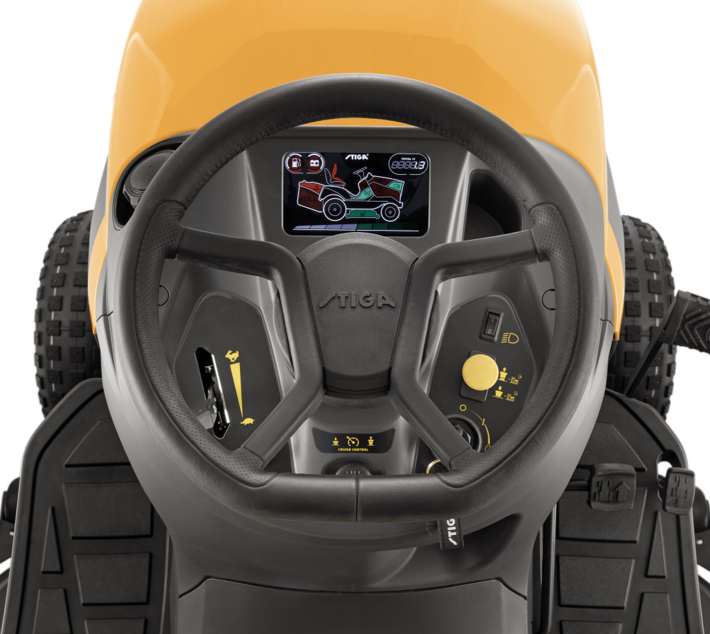 Stiga Estate PRO 9122WX 4WD mulch vangen en Honda V-twin motor - Afbeelding 2