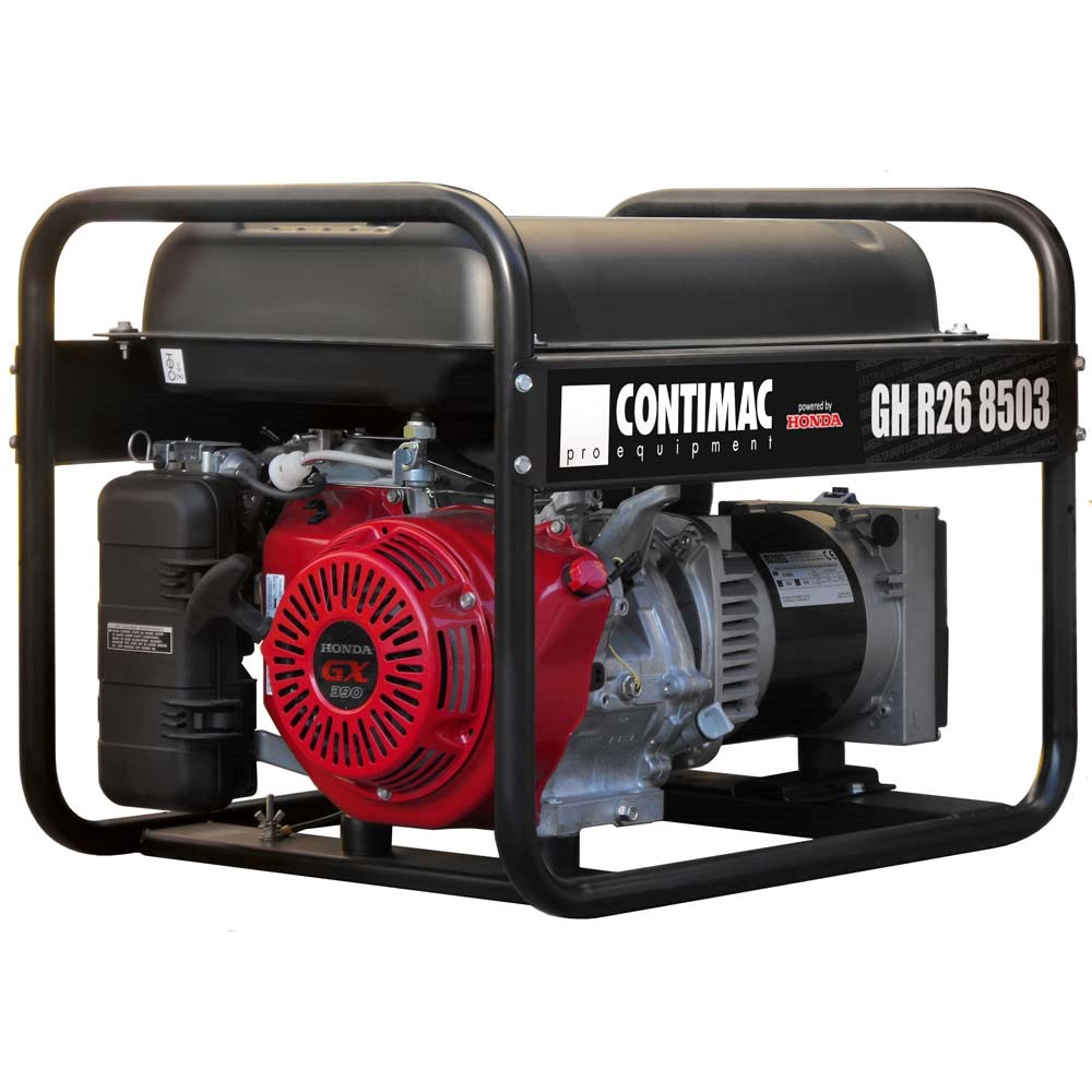 GHR268503 Generator 230V / 380V krachtstroom Honda 13pk Motor GHR26 8503 - Afbeelding 1