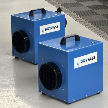 Demo Dryfast DFE25 luchtdroger Bouwdroger bouw professionele kachel