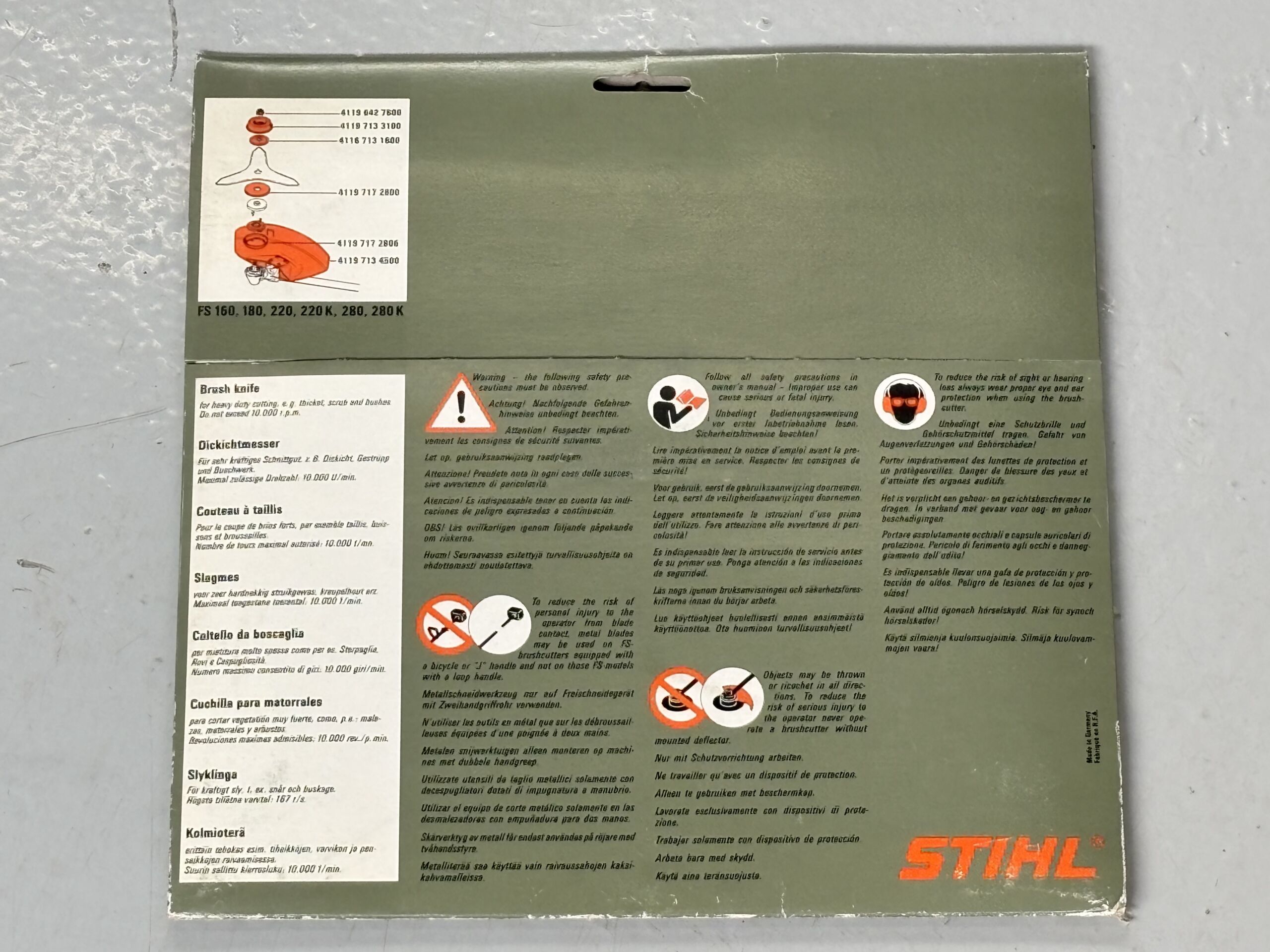 IMG_5210 New old Stock Stihl slagmes 300-3 - Afbeelding 2