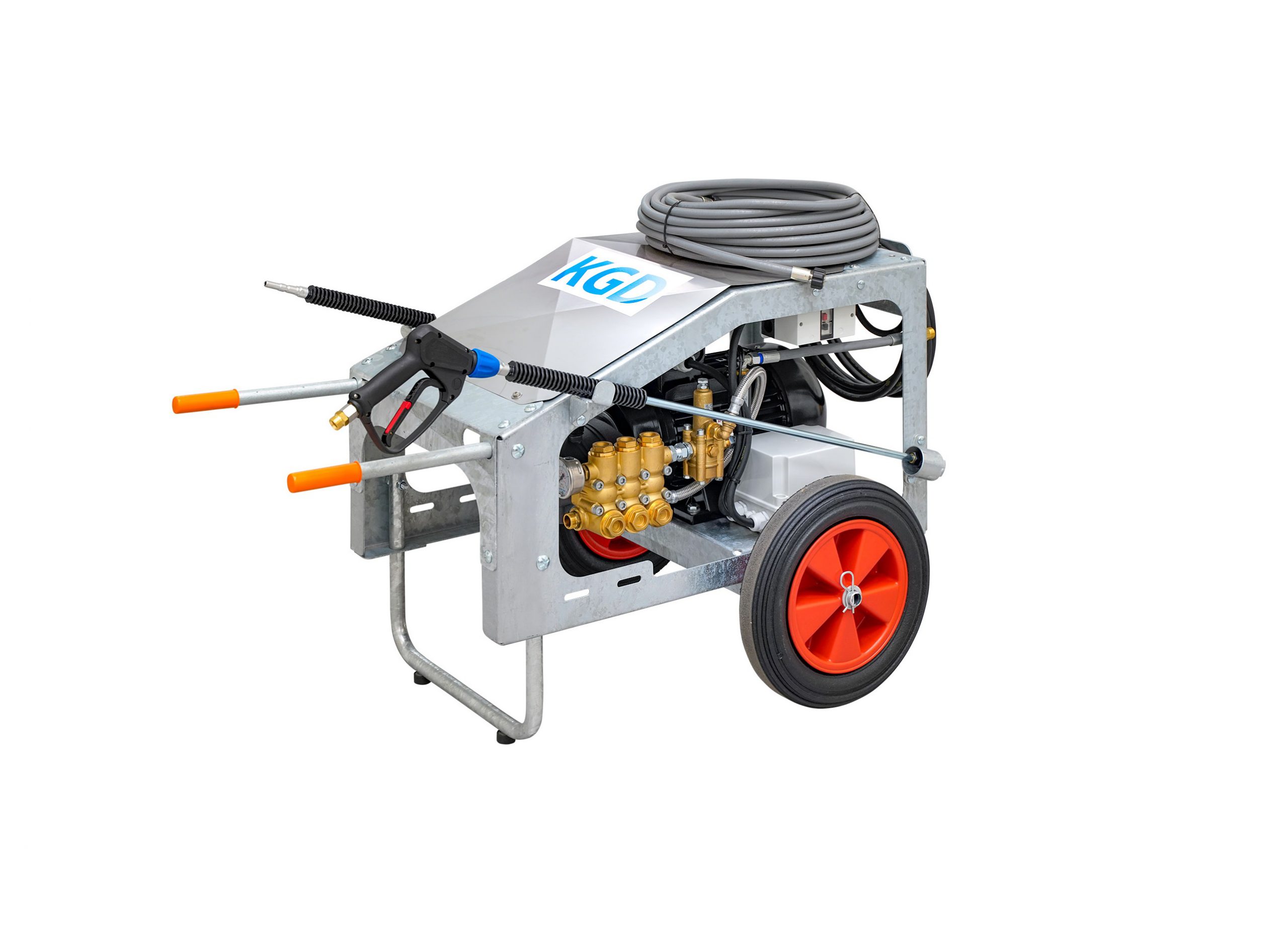 Krachtige-Hawk-mobiele-hogedrukreiniger-scaled KGD 27/150-d12 Professionele hogedrukreiniger RVS 27l/m 150BAR 7.5kW - Afbeelding 1
