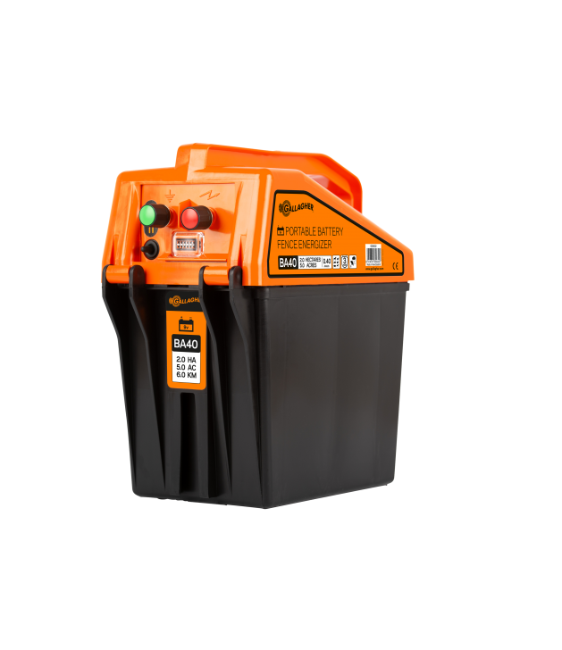 Gallagher schrikdraadapparaat BA 40 met batterij ACTIE!