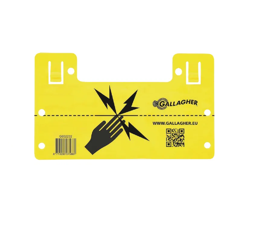 075881 EU Waarschuwingsbordje Gallagher schrikdraad