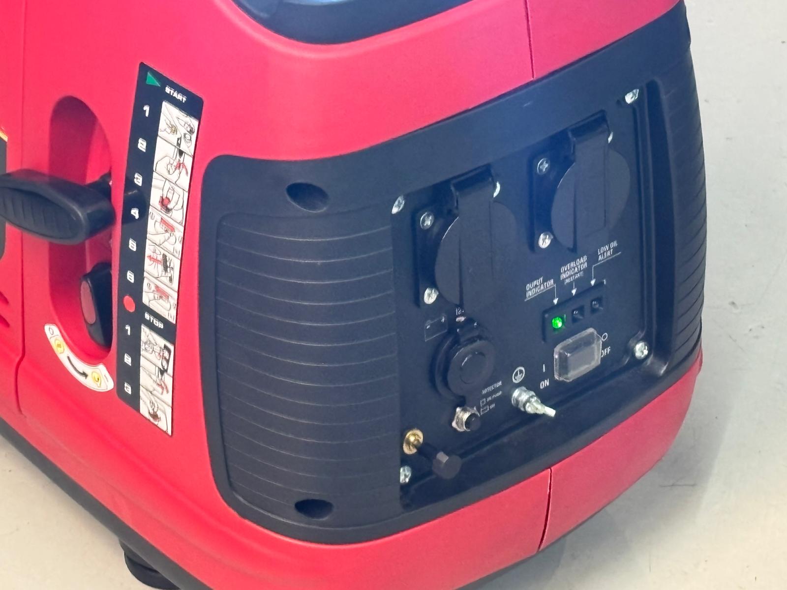 generator me ledlamp (4) Koffer silent generator 2000W Met werklamp! - Afbeelding 6