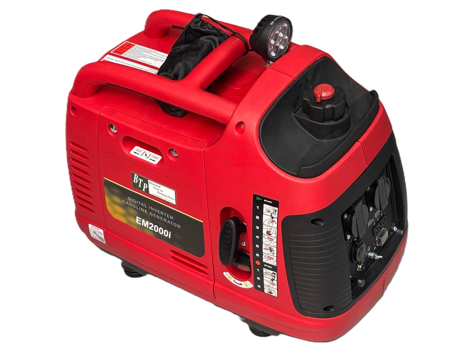 generator met ledlamp Koffer silent generator 2000W Met werklamp! - Afbeelding 7