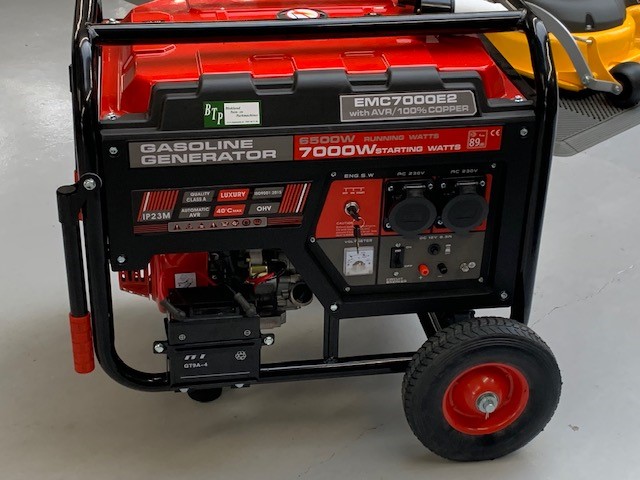 7KW Generator op wielstel elektrisch gestart aggregaat - Afbeelding 3