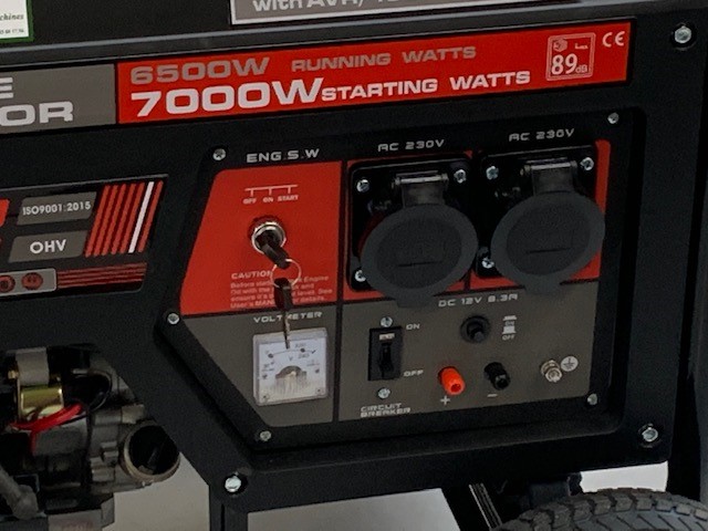 7KW Generator op wielstel elektrisch gestart aggregaat - Afbeelding 4