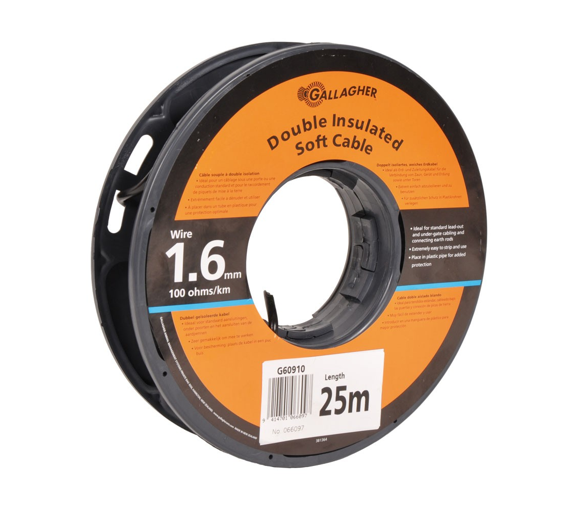 Grondkabel ø1,6mm (25 meter) - 100 Ohm/1km