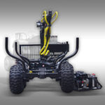 Bomen transport aanhanger Jansen HRW-15, Transportaanhanger met laadkraan - Afbeelding 4