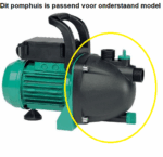 Pomphuis Marina KS801P kunststof zwart - Afbeelding 3