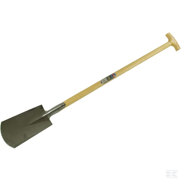 spade1 Geharde / gepolijste Spade met steel 95 cm Atlas - Afbeelding 2