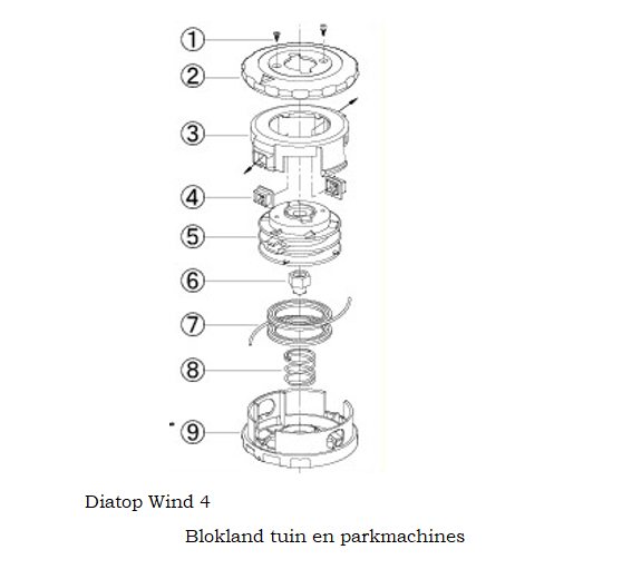 tekening Onderdelen Diatop Bump & Feed Wind 4 - Afbeelding 1