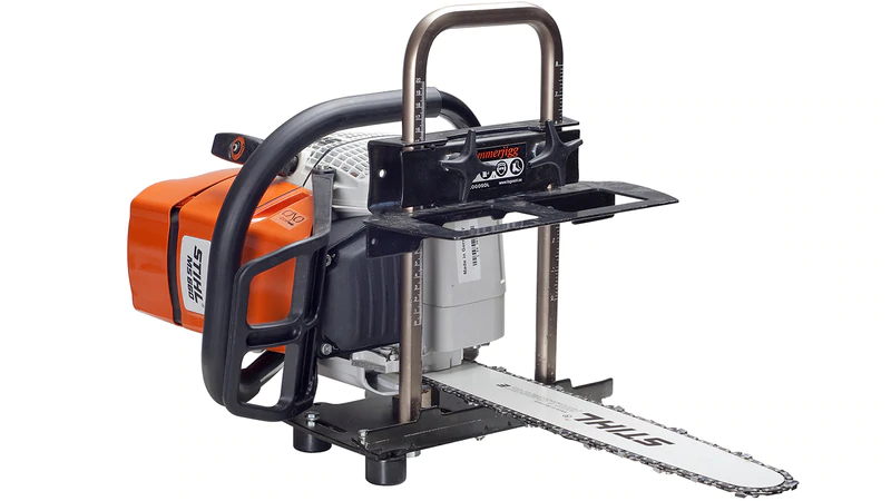 Mobiele zagerij, zaaggeleider plankenzaag