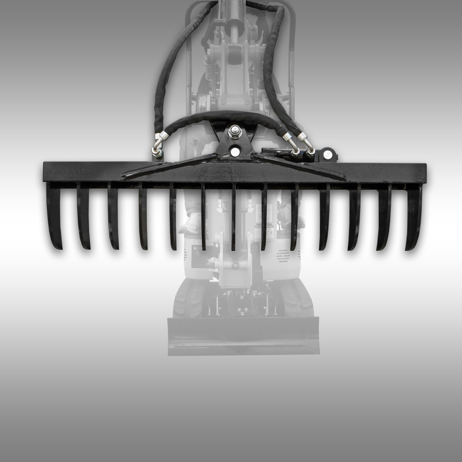 1517072_01-jpg Hydraulisch zwenkbare hark voor minigraver Jansen MB-800 - Afbeelding 1