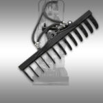 Hydraulisch zwenkbare hark voor minigraver Jansen MB-800 - Afbeelding 3